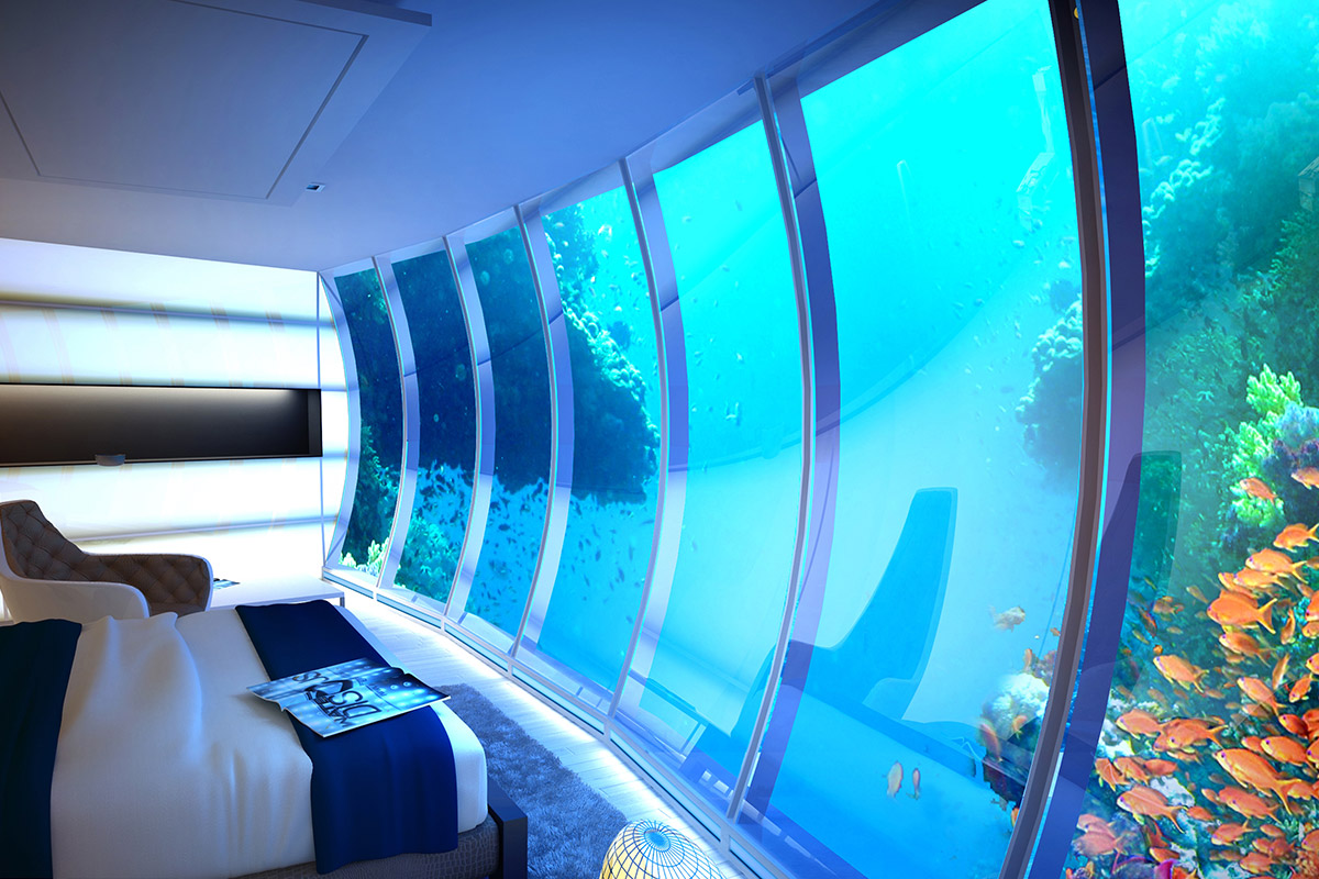 Water Discus Underwater Hotel